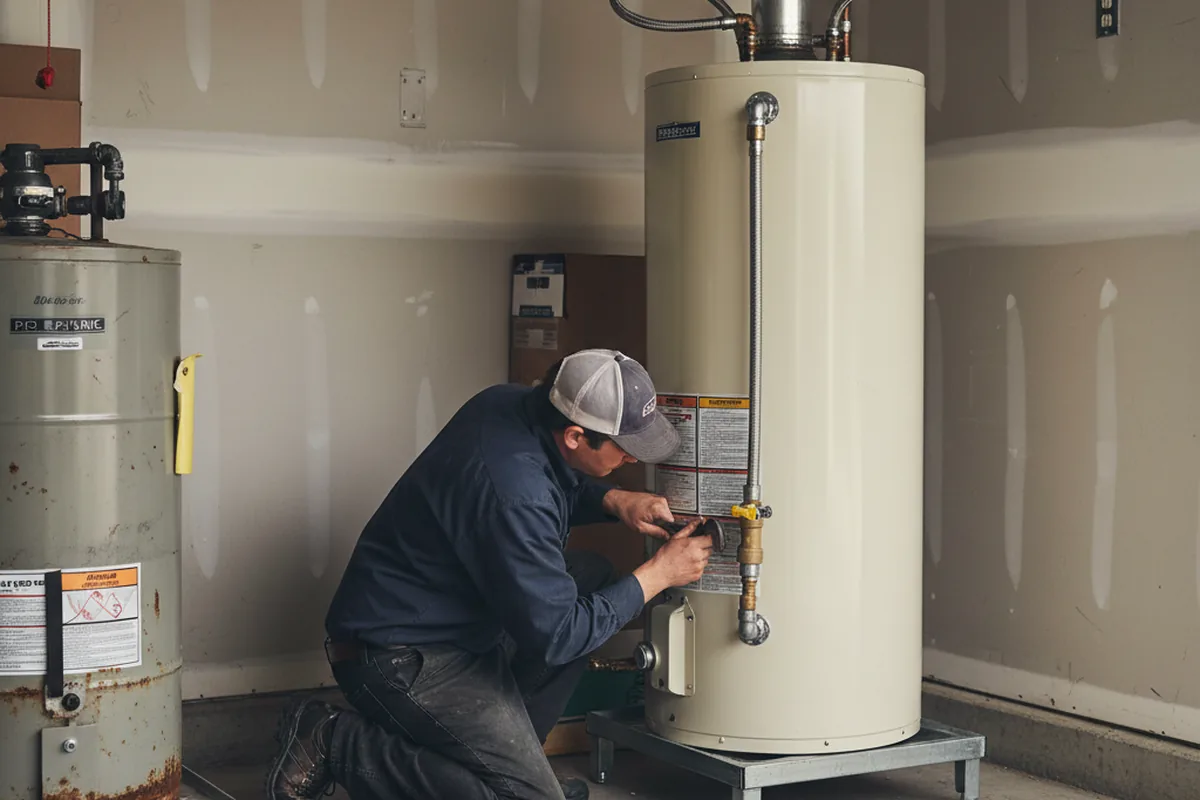 Water heater and shutoff valve replacement in Washington Court House