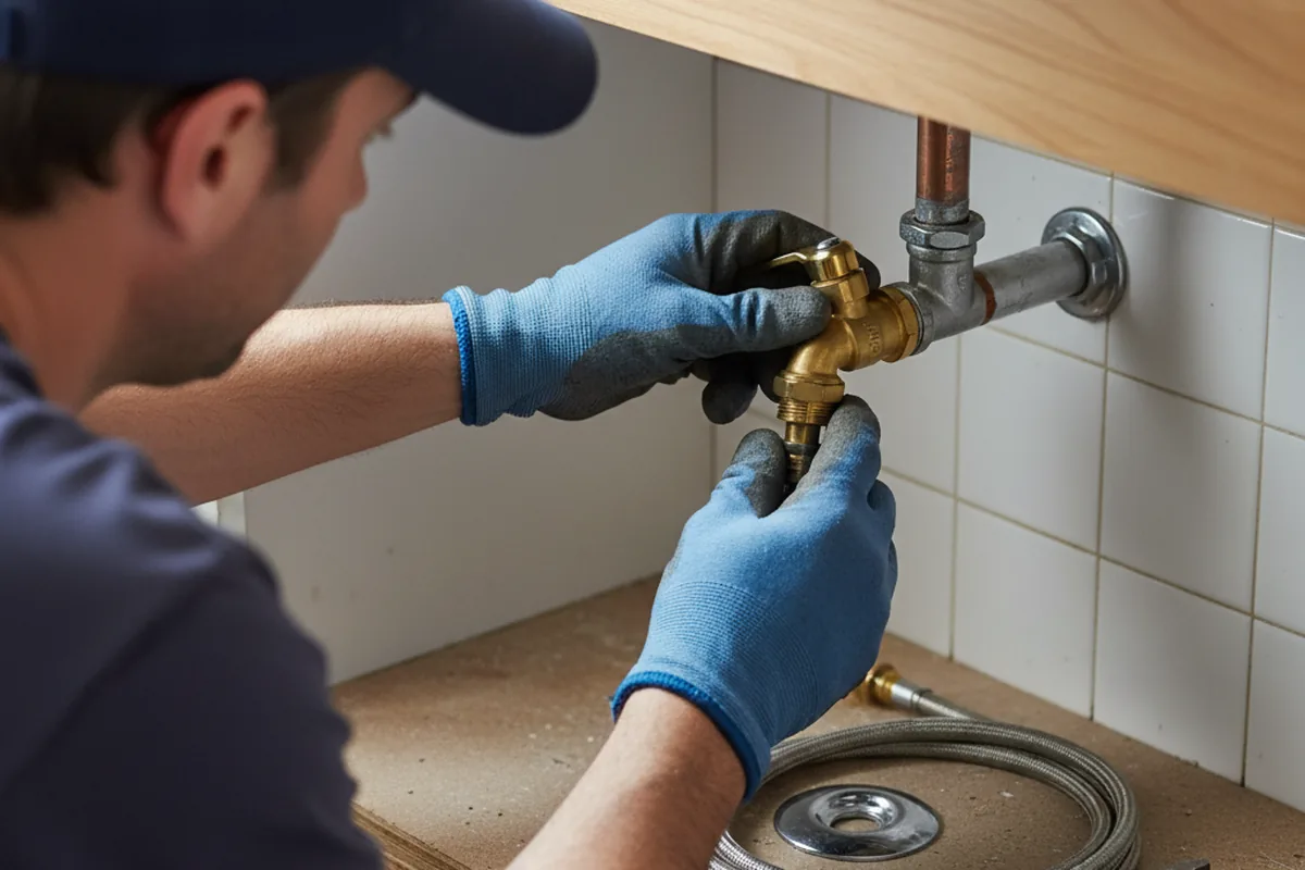 Shutoff valve and fitting work during Emergency Plumbing in Washington Court House